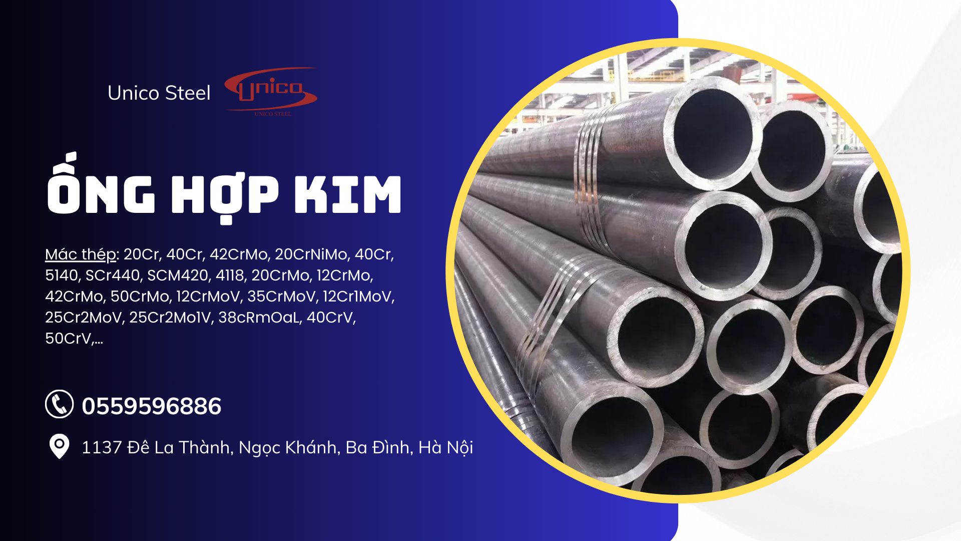 ỐNG HỢP KIM - Unico Steel